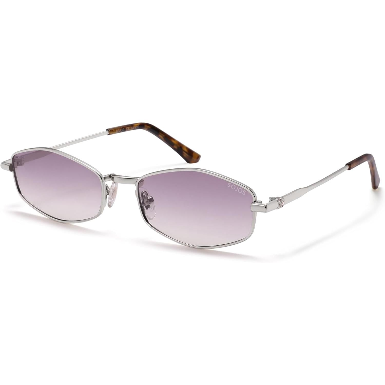 Lentes de Sol Hexagonales Polarizados SOJOS SJ1259, Retro Unisex Estilo Irregular, Protección UV400 para Hombre y Mujer